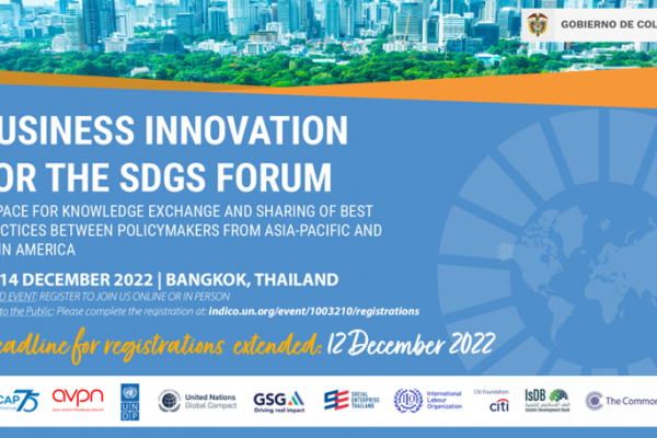 UNESCAP - Business Innovation for the Sustainable Development Goals Forum