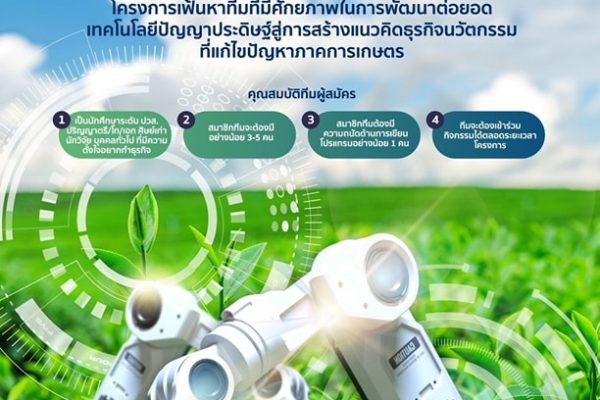 โครงการ AgTech AI Incubation 2023